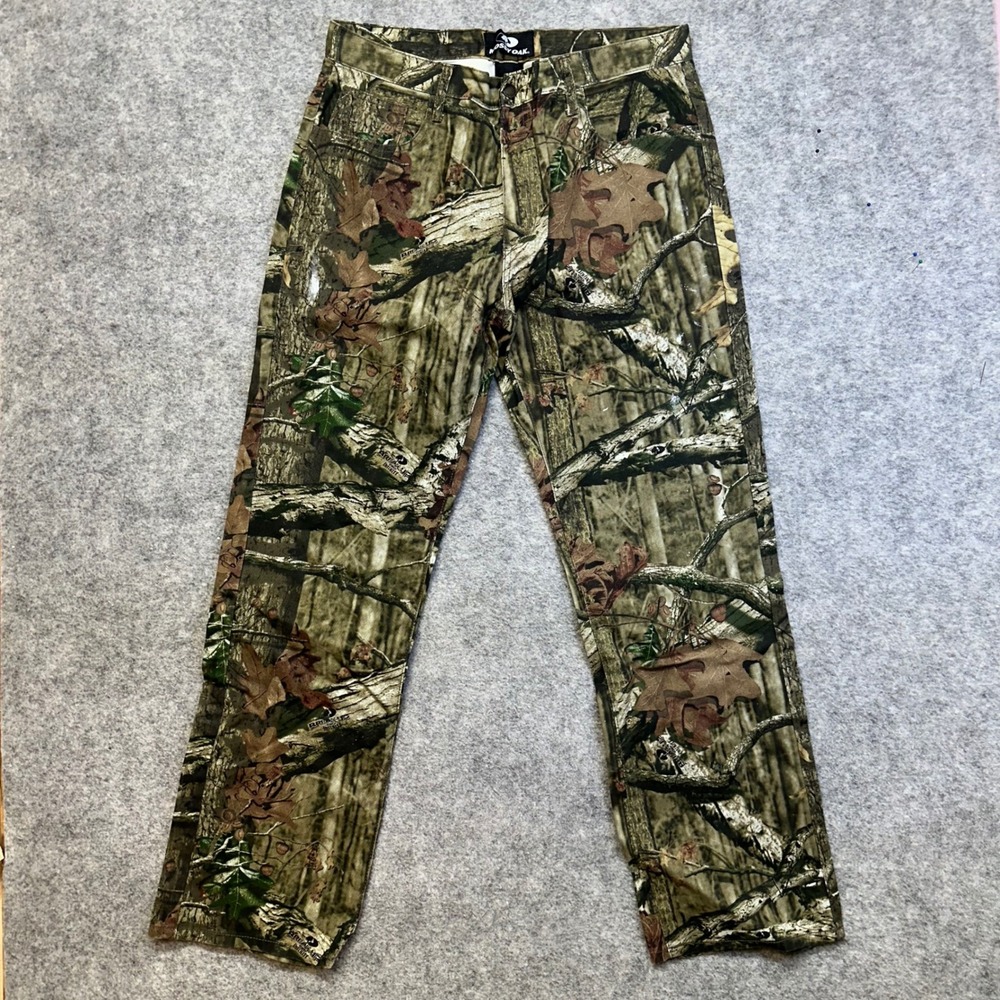 Mossy Oak Camouflage Pants Mens 36x34 Infinity Break-Up Cotton Denim Straight